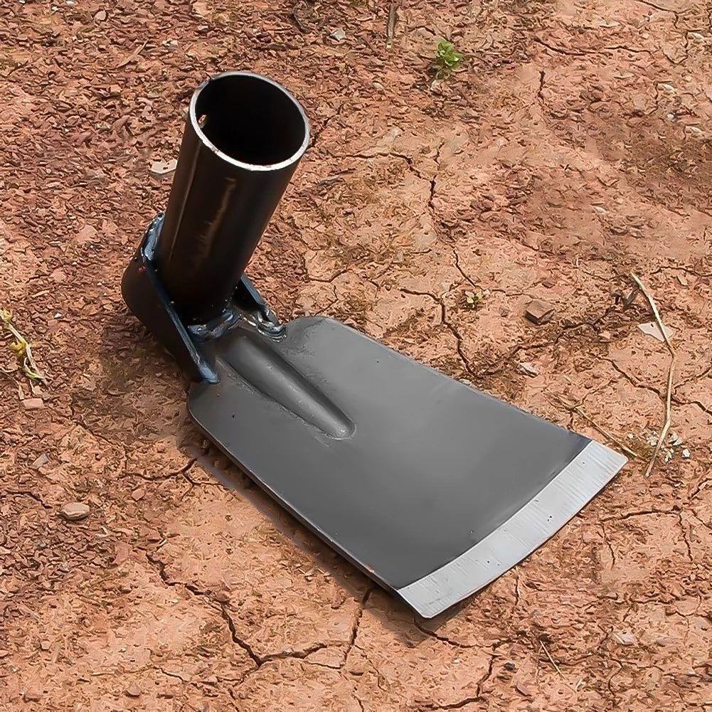 Carbon steel garden hoe for digging weeding and soil loosening
