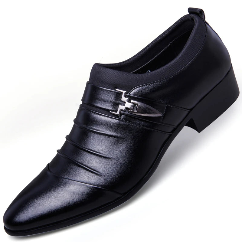 Hollow Out Oxfords Formal Shoes Mens Leather Wedding Shoes Black Heren Schoenen Oxford Shoes For Men Dress Shoes 2026 Loafers TAVEN System LLC