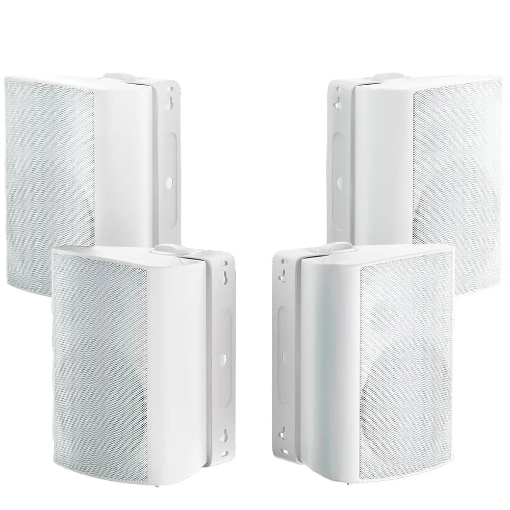 Herdio 6.5 Inch 800W Outdoor Bluetooth Speakers Waterproof HD Digital Stereo Effect Wall Mounted Sound System For Patio 2 Pairs TAVEN System LLC