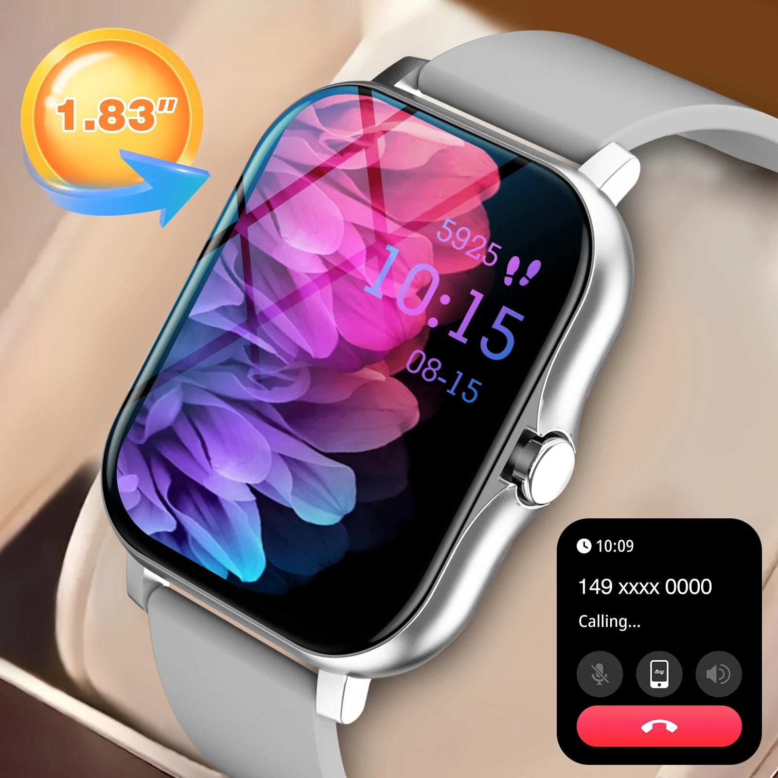 Smartwatch, phone answering/calling, multi-sport mode, message reminder view, suitable for men/women TAVEN System LLC