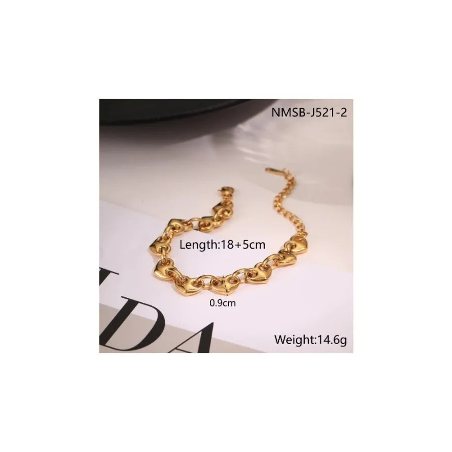 Autumn New Product Love Pig Nose Buckle Bracelet Women's European and American Fashion Light Luxury TAVEN System LLC