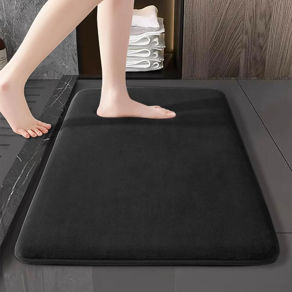 Super absorbent floor mat, super absorbent bath mat, super anti slip coral velvet bathroom floor mat, door mat TAVEN System LLC