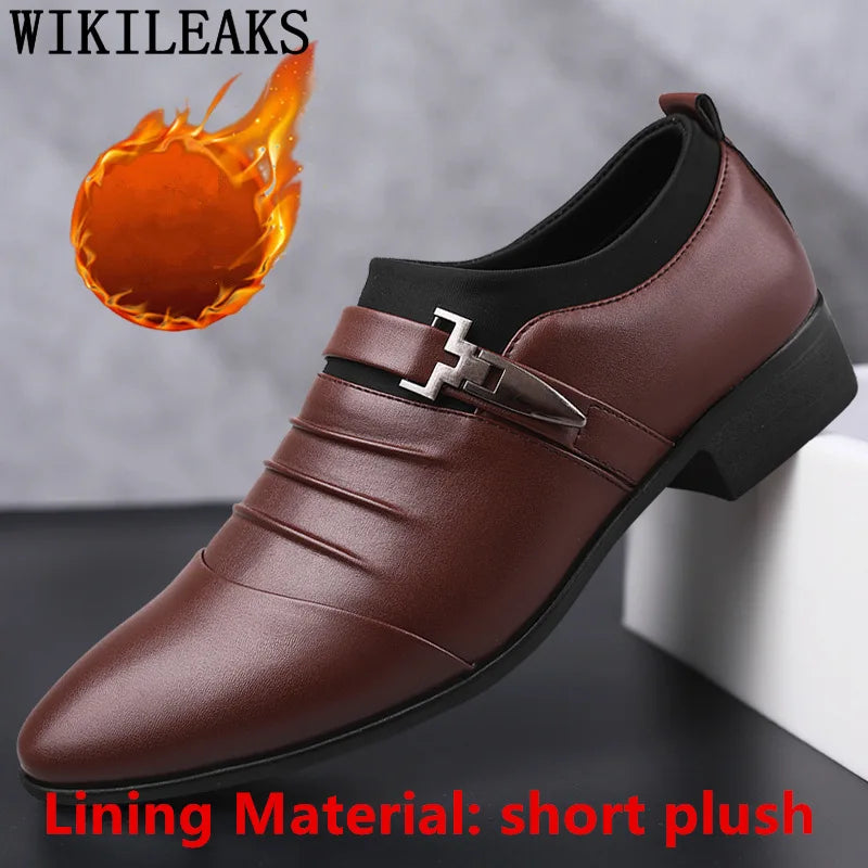 Hollow Out Oxfords Formal Shoes Mens Leather Wedding Shoes Black Heren Schoenen Oxford Shoes For Men Dress Shoes 2026 Loafers TAVEN System LLC