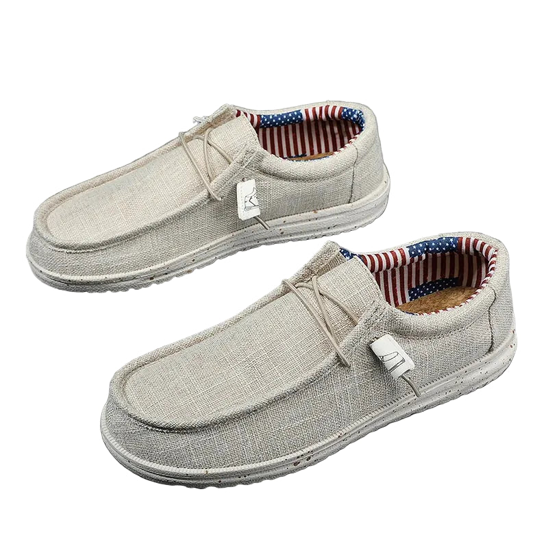 Men Canvas Slip On Loafers Lightweight Breathable Casual Shoes TAVEN System LLC