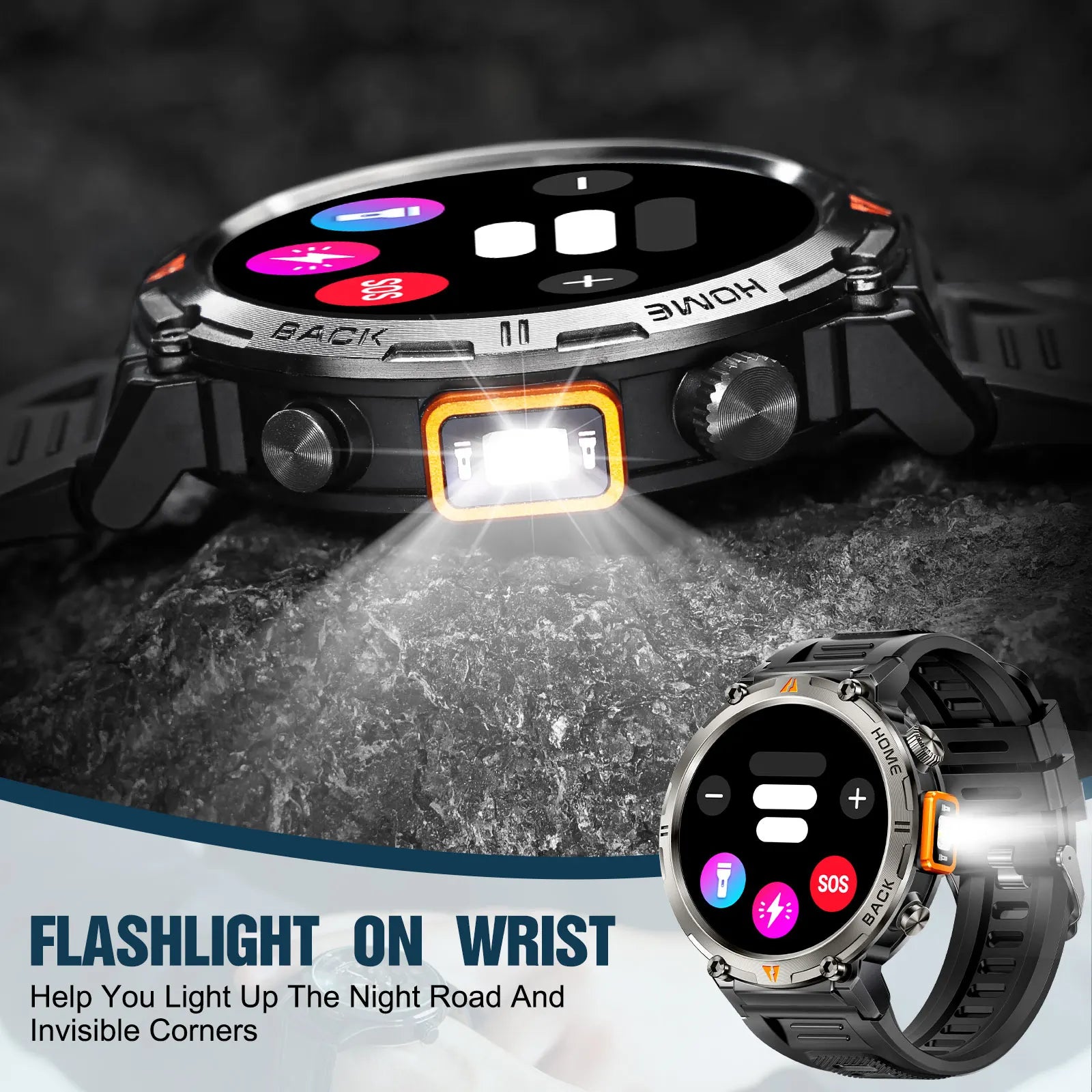 EIGIIS KE3 2025 New Bluetooth Call smartwatch for men Full Touch Screen With Health Monitor heart rate Flashlight Smart watch TAVEN System LLC