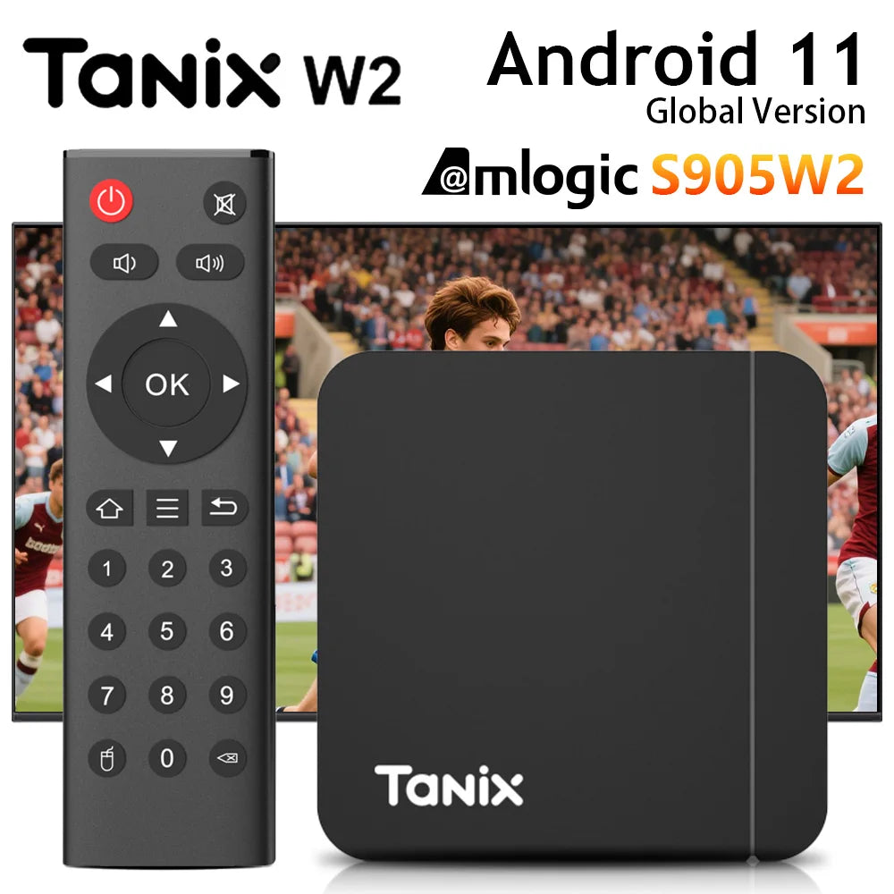 Tanix W2 Android 11 Smart TV box Amlogic S905W2 2GB 16GB 2.4G/5G Dual Wifi AV1 BT Set Top Box Media player PK Tanix TX3 TAVEN System LLC