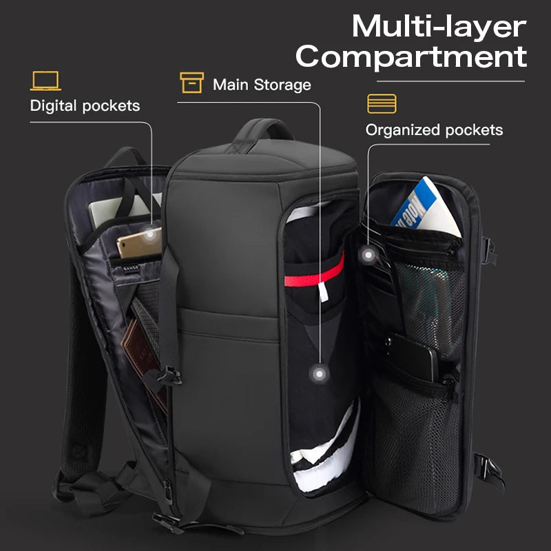BANGE Carry On Travel Backpack Cabin Bag Men Laptop Luggage Bag TAVEN System LLC