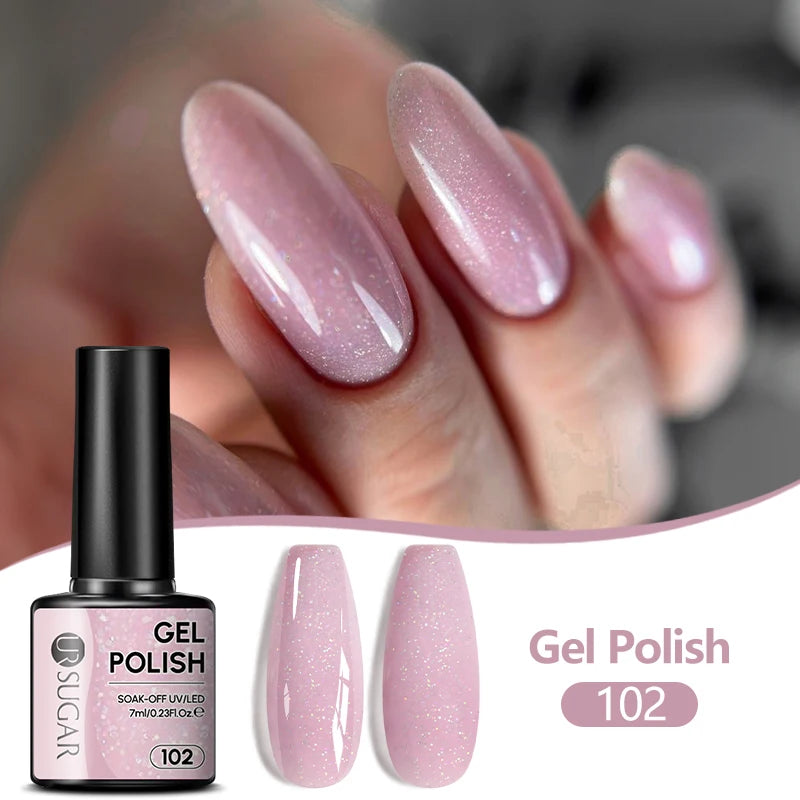 UR SUGAR 7ML Nail Gel Fresh Macaron 107 Colors All For Manicure Semi Permanent Soak Off LED UV Long-Lasting Nail Art Varnish TAVEN System LLC