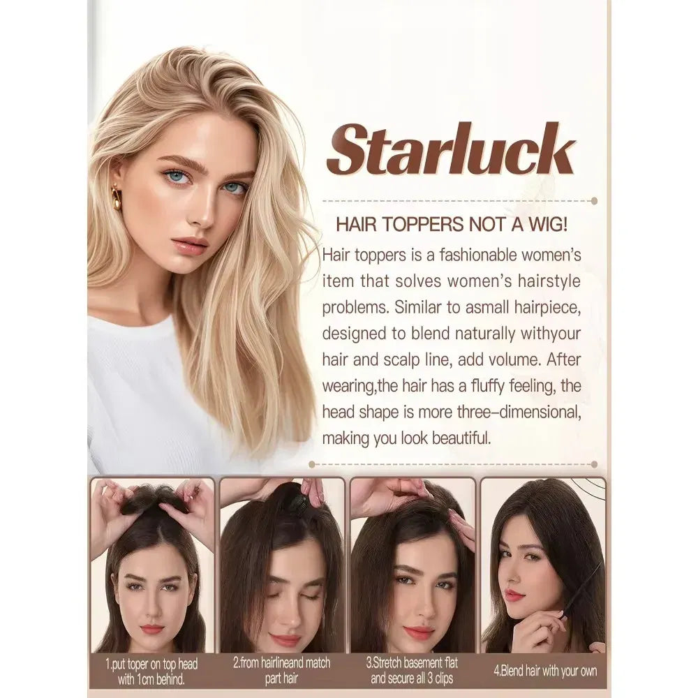 Toupee Color: 1820#, Toupee Size: 5x7, Toupee Design: free, Toupee Density: 120%, Length: 16 inches - 5.5X6inch Mono Base Brazilian Remy Human Hair Topper 12"-18" Double Pu Around Thick Invisible Mono Topper for Women Hairpieces Taven