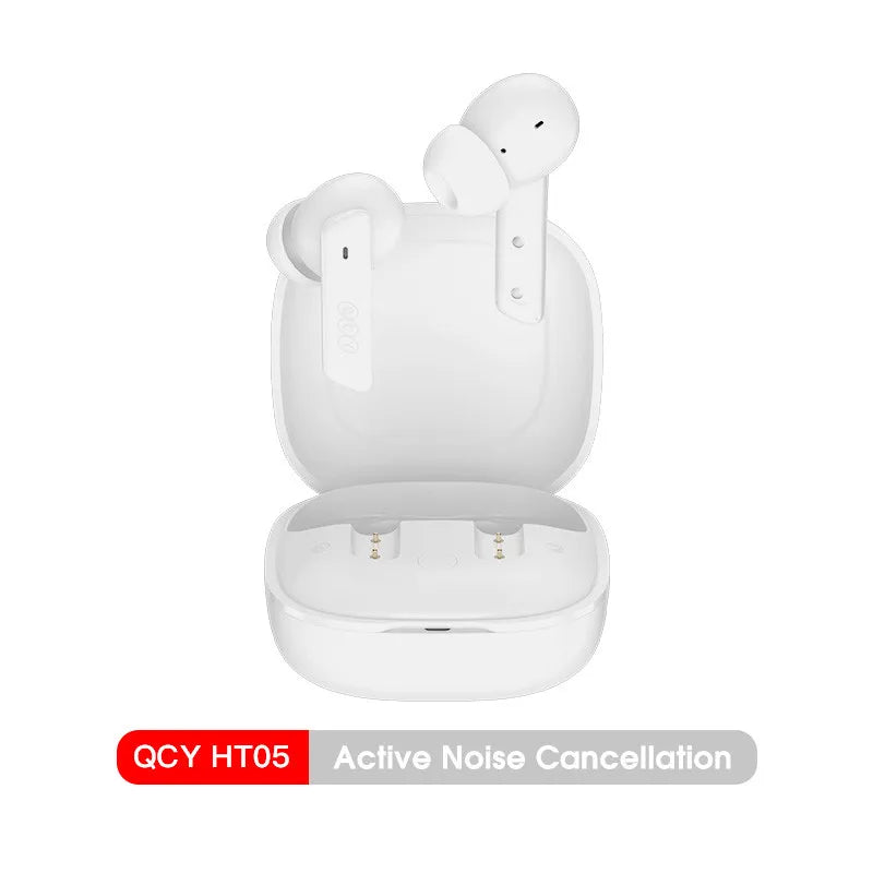 QCY HT05 ANC Wireless Earphone 40dB Noise Cancelling Bluetooth 5.2 Headphone 6 Mic ENC HD Call TWS Earbuds Transparency Mode TAVEN System LLC