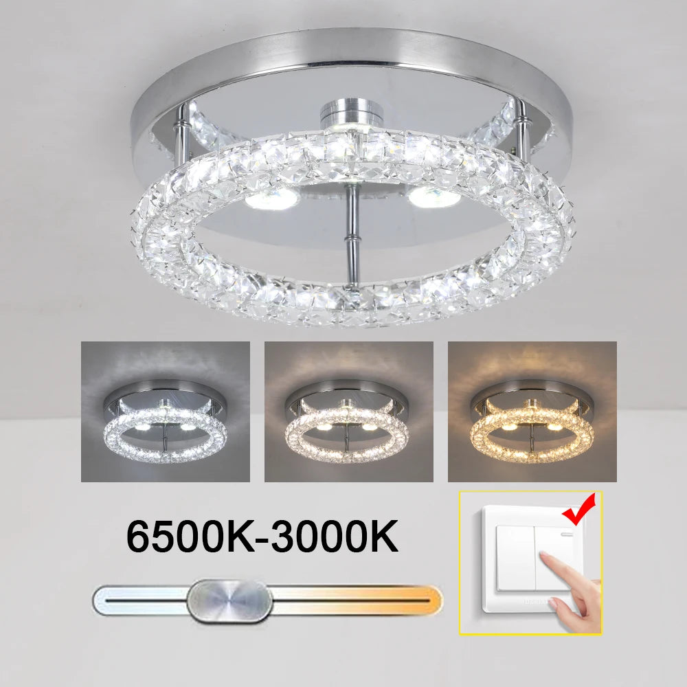 Modern Chandelier Ceiling Lamp K9 Luxury Crystal Led Living Dining Room Decor Pendant Light RC Dimmable Luminaire Home Fixture TAVEN System LLC