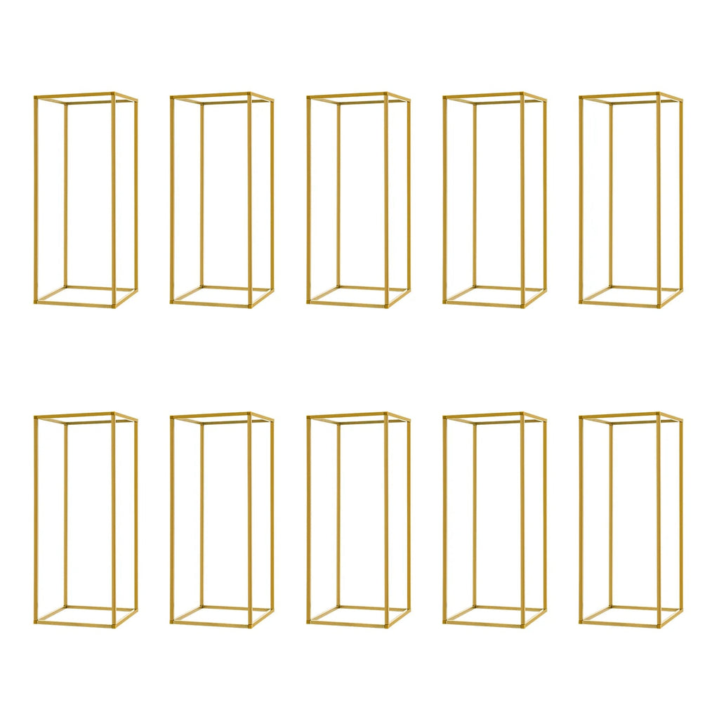 Gold wedding flower stand metal display columns 60cm
