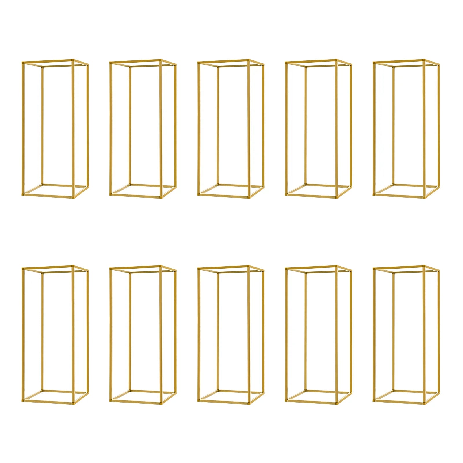 Gold wedding flower stand metal display columns 60cm