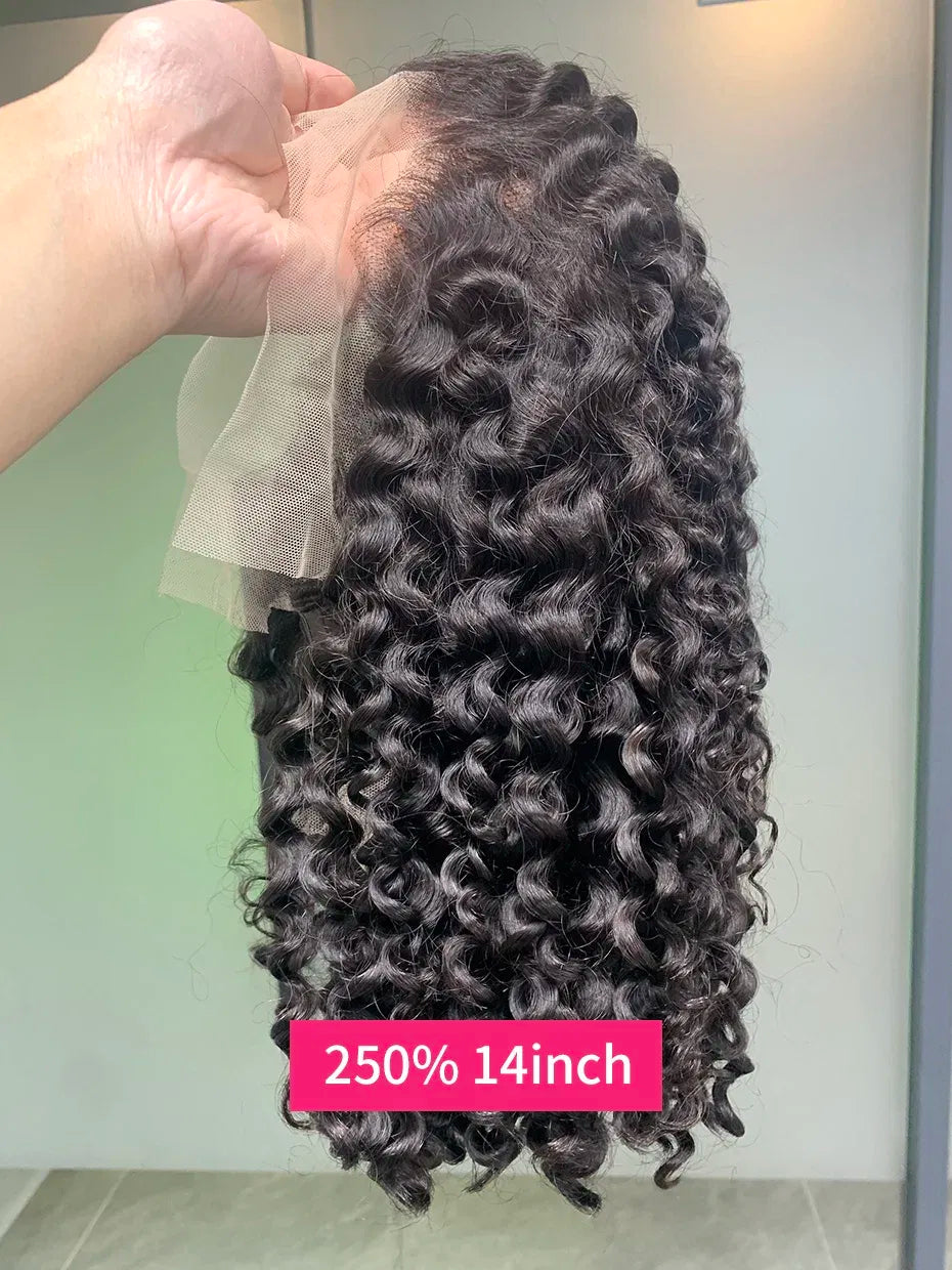 Hair Color: Natural Color, Ships From: CHINA, Stretched Length: 12INCHES, Density: 250% - Curly Wigs Full 250 Density Short Bob Wig Human Hair Vietnamese Raw 13x4 13x6 Double Drawn Jerry Curly Lace Front Human Hair Wig Taven