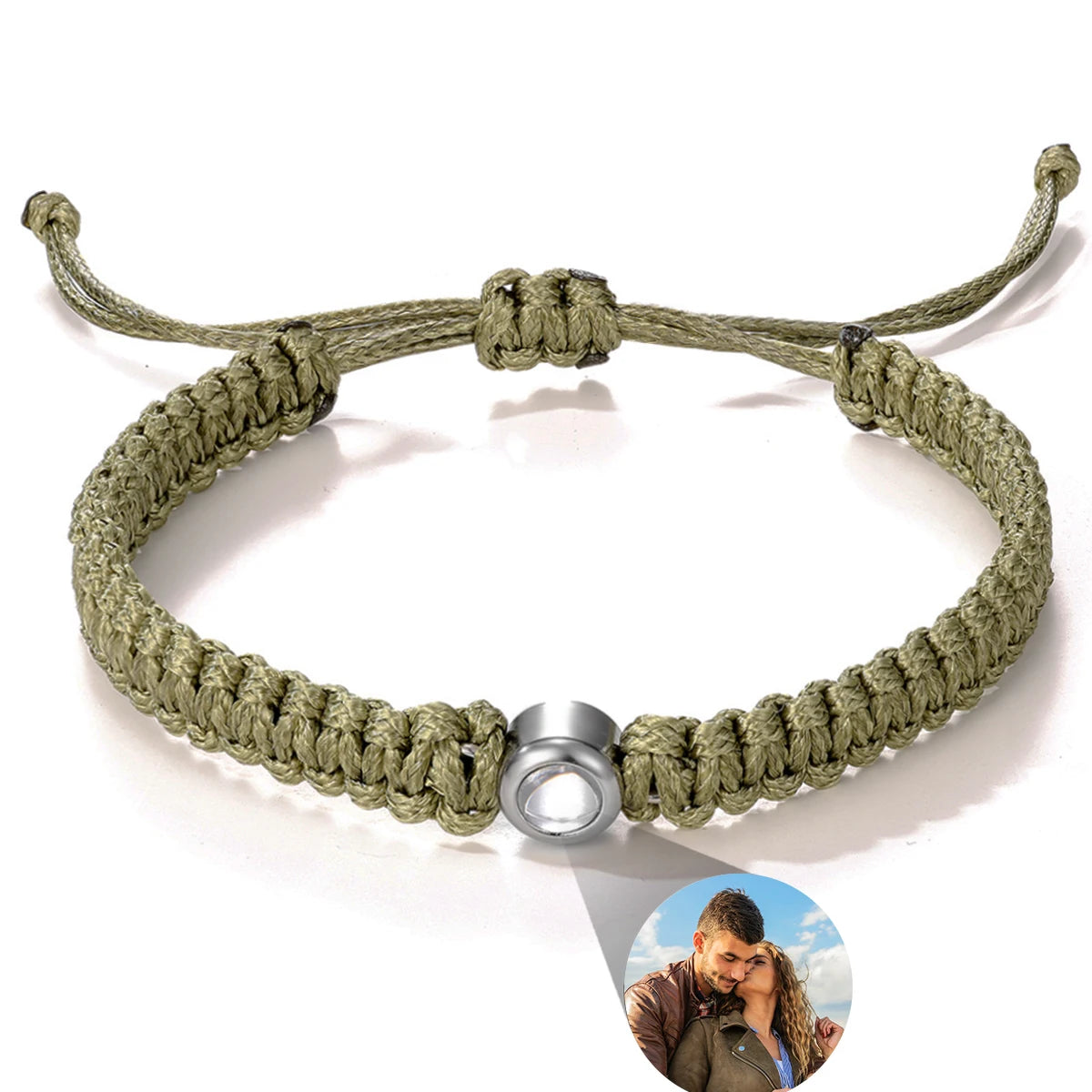Customized Bracelet With Picture Inside Projection Bracelet For Women Men Family Pet Couple Memorial Anniversary Jewelry Gift TAVEN System LLC