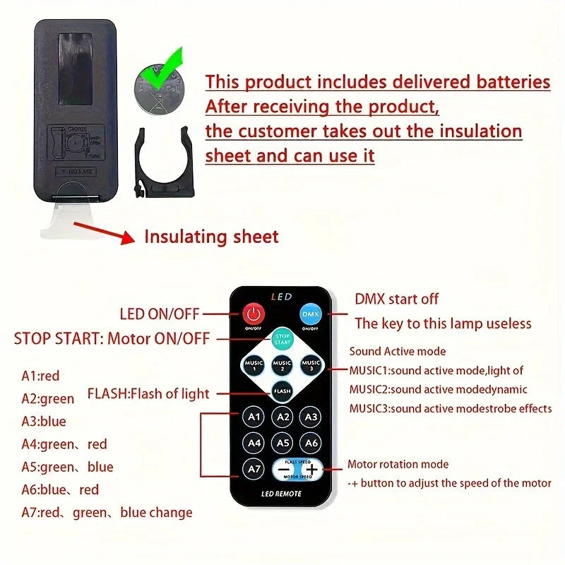 LED NightLights Galaxy Projector Remote Control 5V USB Rechargeable Starry Sky Lamp DMX Sound Active 7 Modes for Kids Room Decor TAVEN System LLC