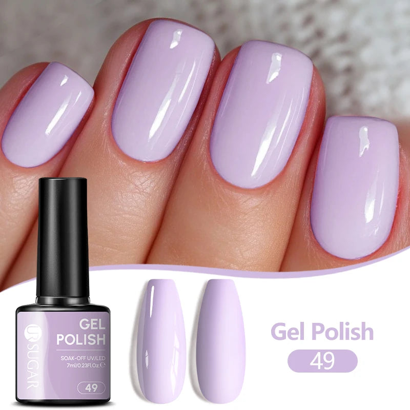 UR SUGAR 7ML Nail Gel Fresh Macaron 107 Colors All For Manicure Semi Permanent Soak Off LED UV Long-Lasting Nail Art Varnish TAVEN System LLC