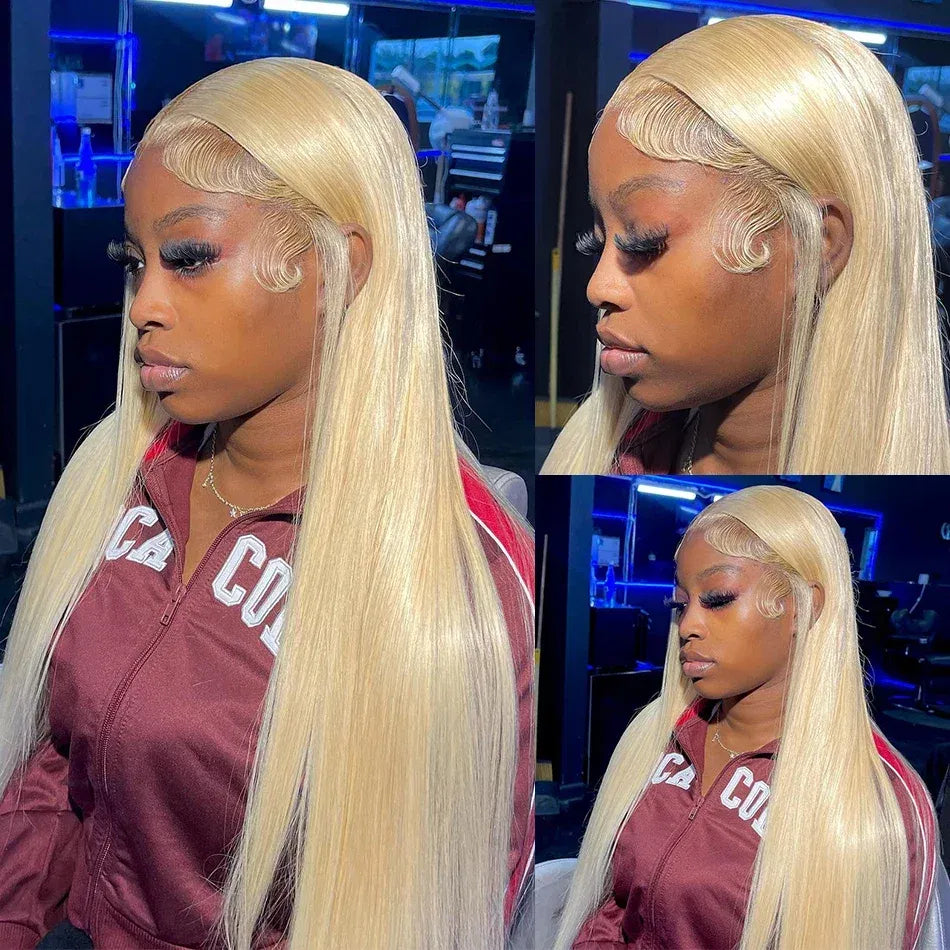 Color: #4, Ships From: CHINA, Stretched Length: 18inches, Density: 150% - Blonde Wig Straight 613 Hd Lace Frontal Wig 13X6 13X4 Transparent Brazilian Straight Lace Front Wigs 30 Inch 100% Human Hair Taven