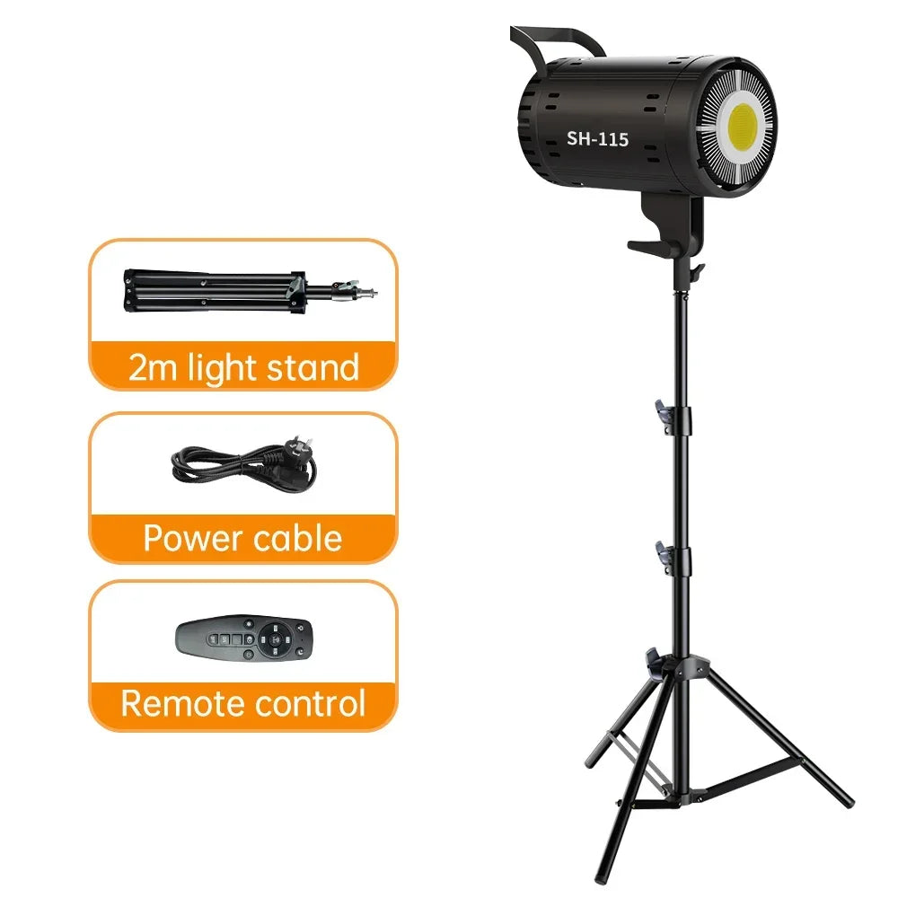 Bowens 135W LED Studio Light Kit with 2M Tripod Dimmable Lamp TAVEN System LLC