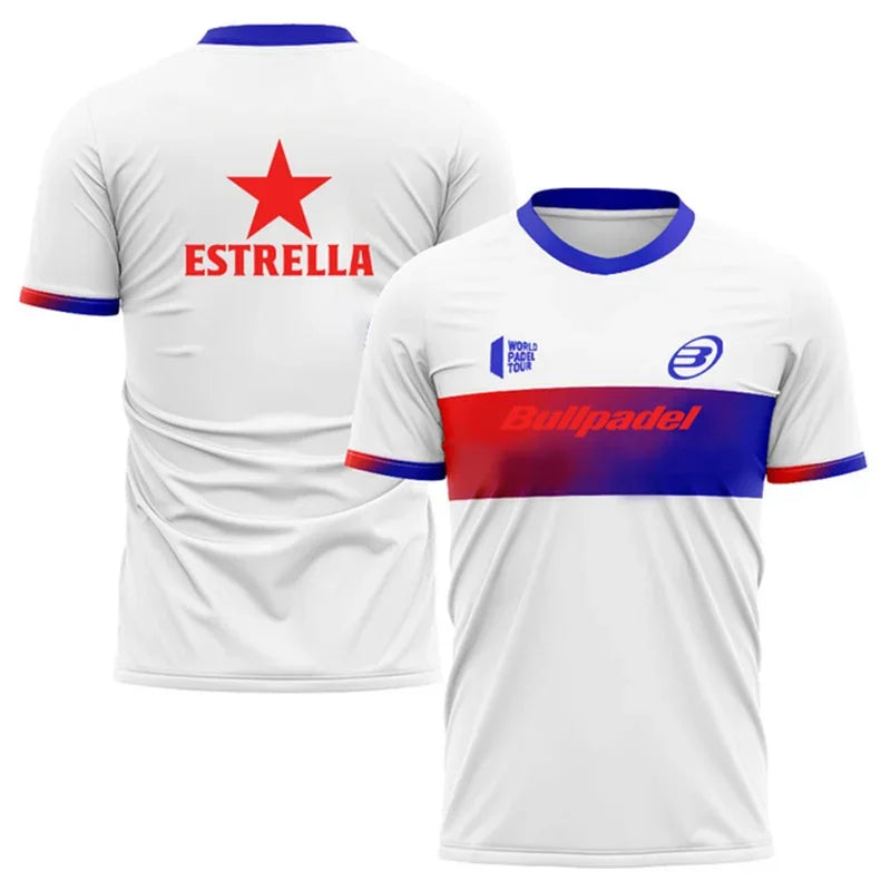 Men Gradient Oversized T-Shirt Tennis Sportswear Summer Casual Tee