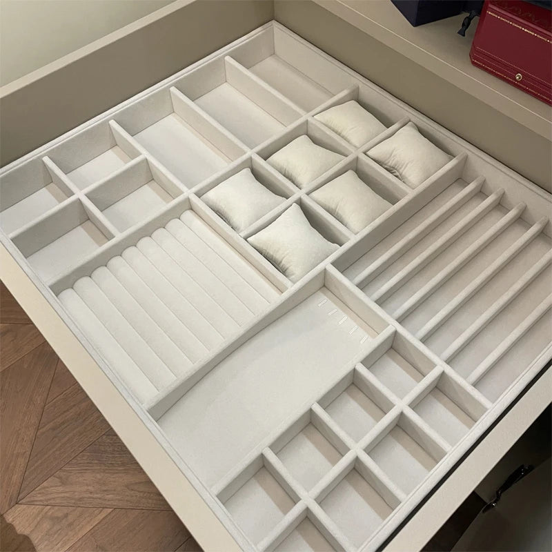 Velvet Jewelry Display Tray Case Stackable Exquisite Jewellery Holder Portable Ring Earrings Necklace Organizer Box Hot Sales TAVEN System LLC