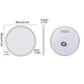 Large Round LED Bathroom Vanity Mirror Anti-Fog with Brighter Lights for Makeup Wall Mount Smart Touch TAVEN System LLC