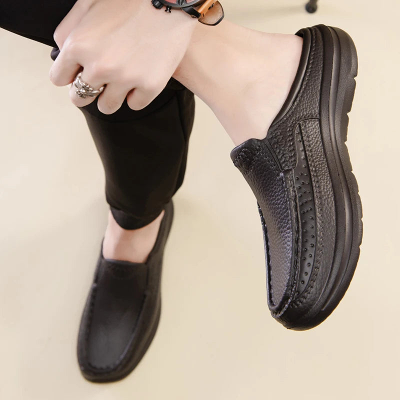 Summer Men Chef Shoes Anti Slip and Oil Proof Men's Work Shoes EVA Lazy Slippers Casual Trendy Slipper Fashion Garden Shoes TAVEN System LLC