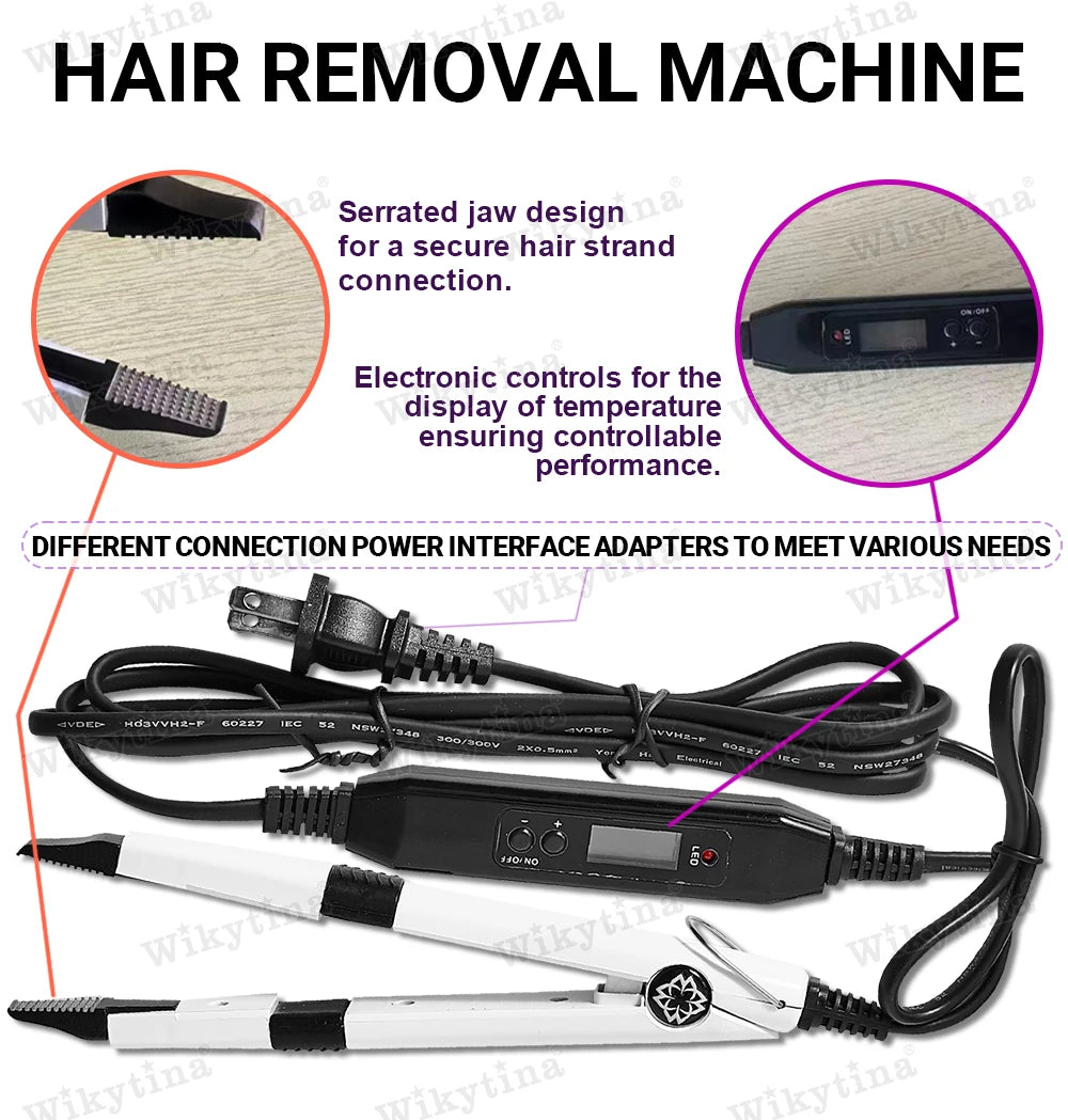 Professional UV Light Hair Extension Tool Kit