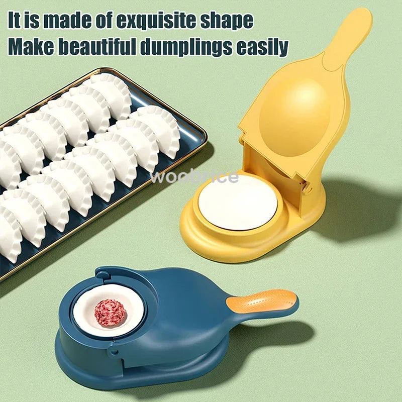 2 In1 Dumpling Maker DIY Kit Wrapper Presser Manual Labor-Saving Ravioli Empanadas Dough Skin Molder Machine Kitchen Gadgets TAVEN System LLC