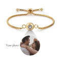 Custom Bracelet With Picture Inside Personalized Stainless Photo Projection Box Chain Bracelet Anniversary Memorial Jewelry Gift TAVEN System LLC