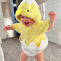 Baby Chicken Hooded Fleece Romper Cute Animal Costume Outfit