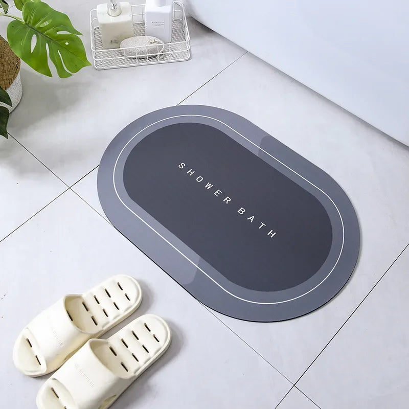 Absorbent Bathroom Bath Mat Anti-slip Shower Rug Diatom Ooze Bath Mats Kitchen Entrance Doormats Home Floormat Bathtub Carpet TAVEN System LLC