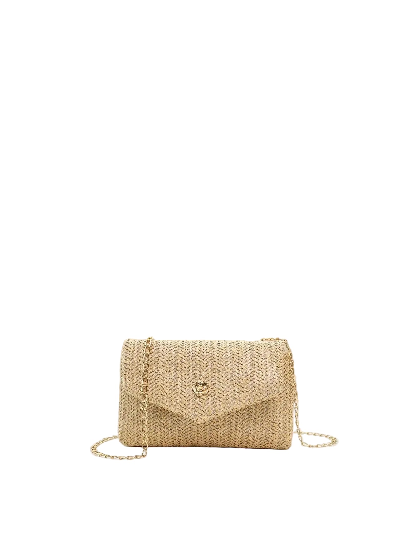 Mini Straw Look Flap Chain Crossbody Bag Women Phone Shoulder Purse TAVEN System LLC