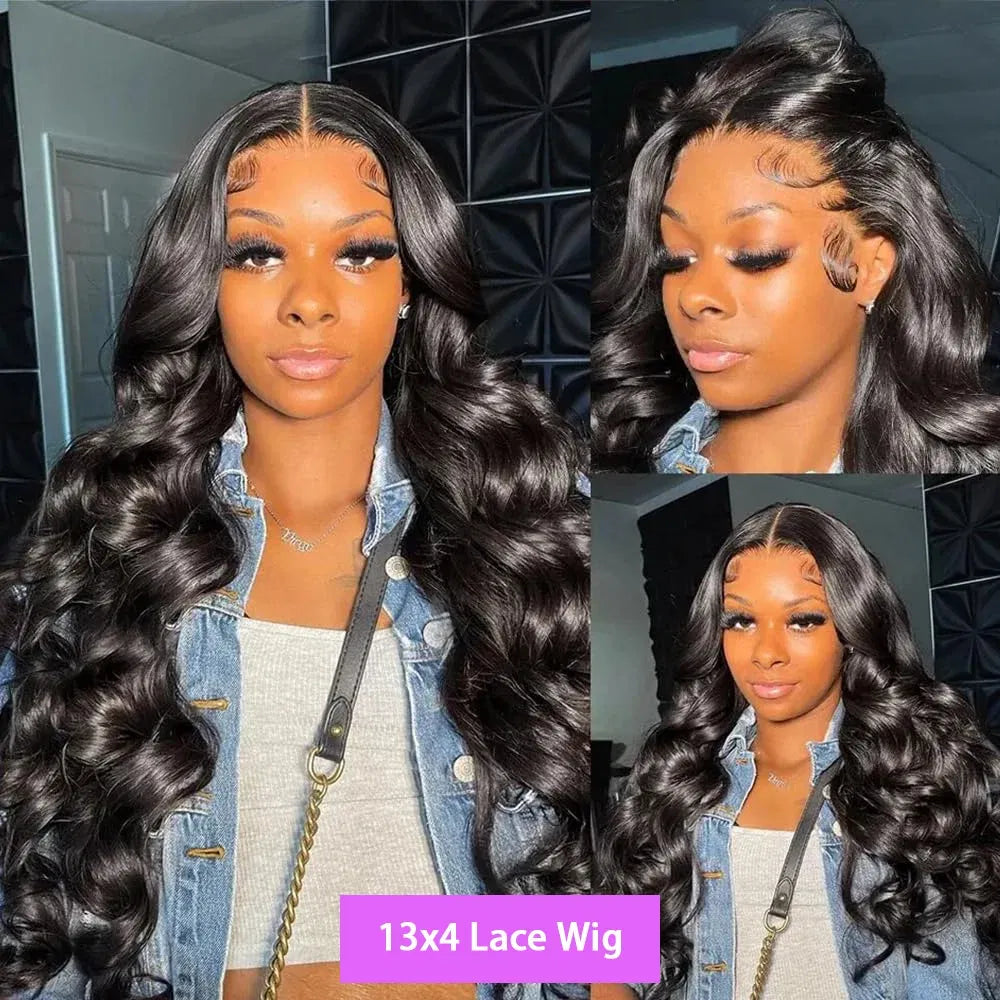 Color: #2, Ships From: CHINA, Stretched Length: 34inches, Density: 200% - Body Wave 13x6 Lace Front Wigs Human Hair 200 Density Brazilian Remy Human Hair Wigs 13x4 Transparent Lace For Women 30 32 Inch Taven