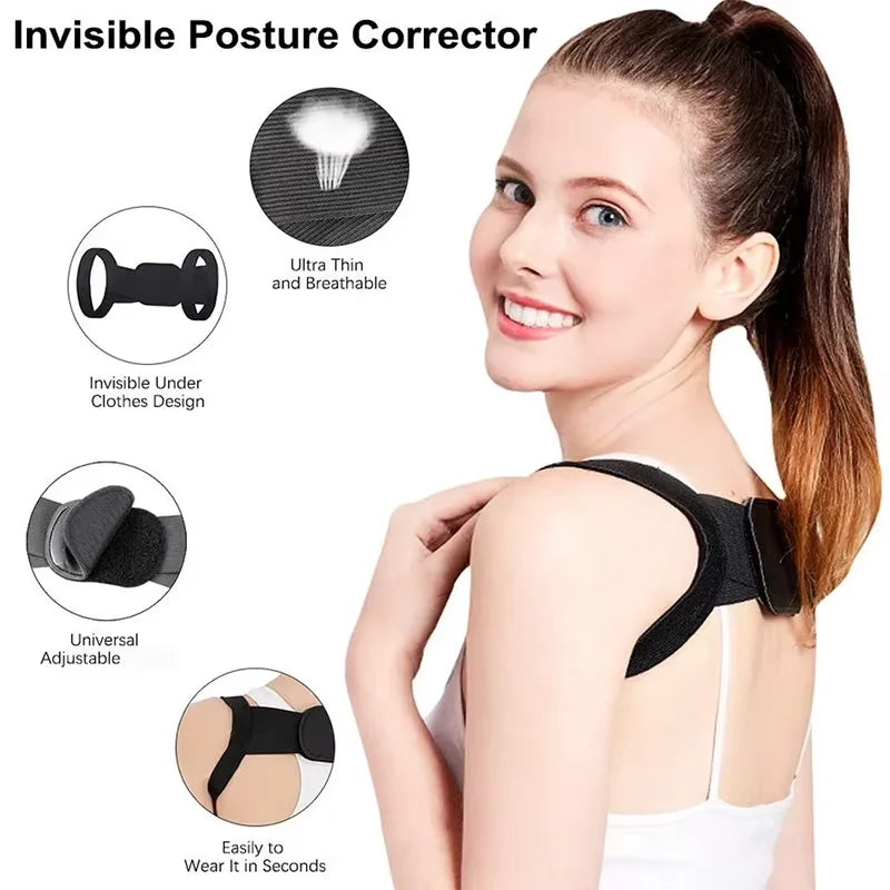 Adjustable Posture Corrector Back Support Shoulder Belt Rectify Straighten Correction Spine Corrector Health Postural Fixer Tap TAVEN System LLC