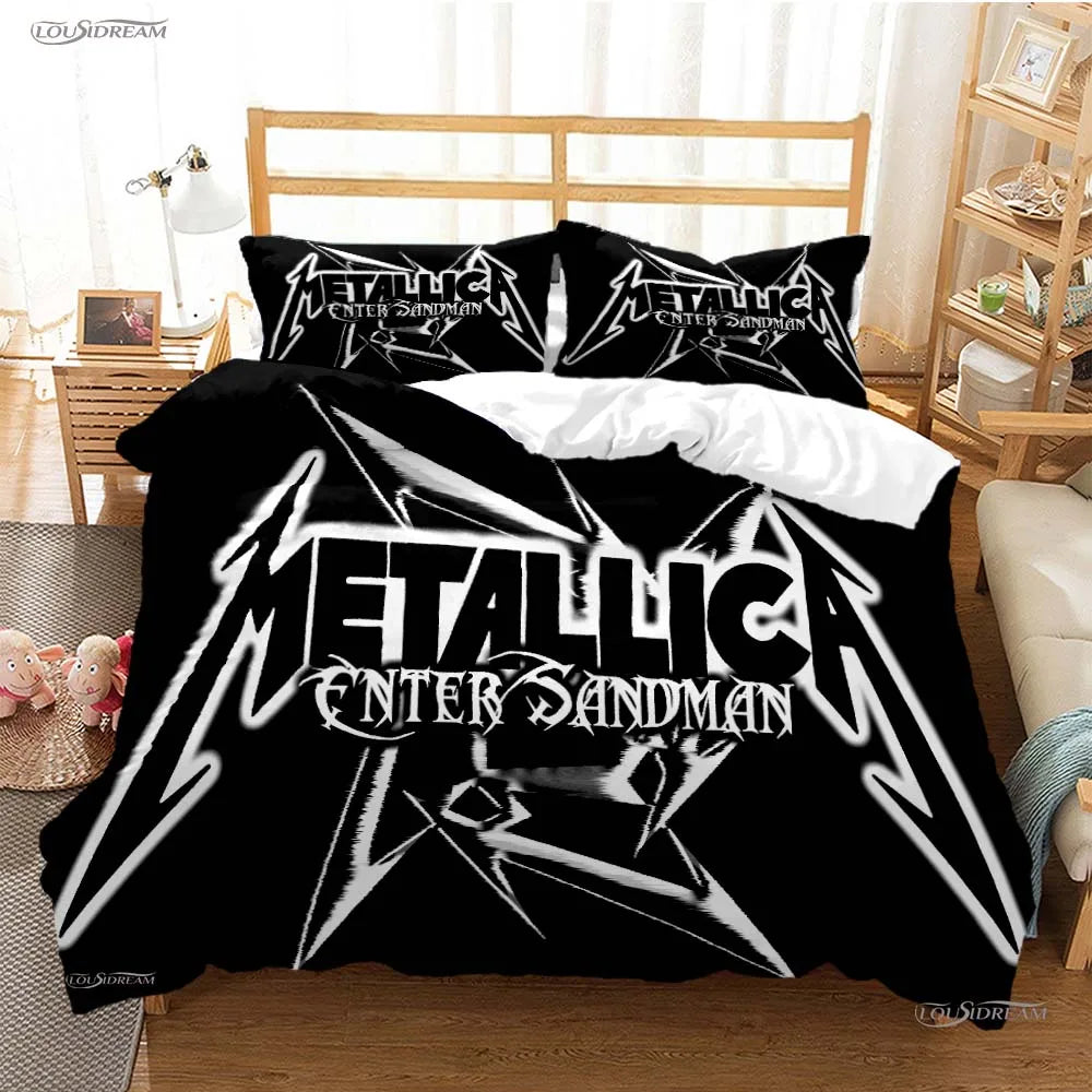 Heavy Metal Music Casal All Season Duvet Cover Comforter Bedding Sets Soft Quilt Cover and Pillowcases Single/Double/Queen/King TAVEN System LLC