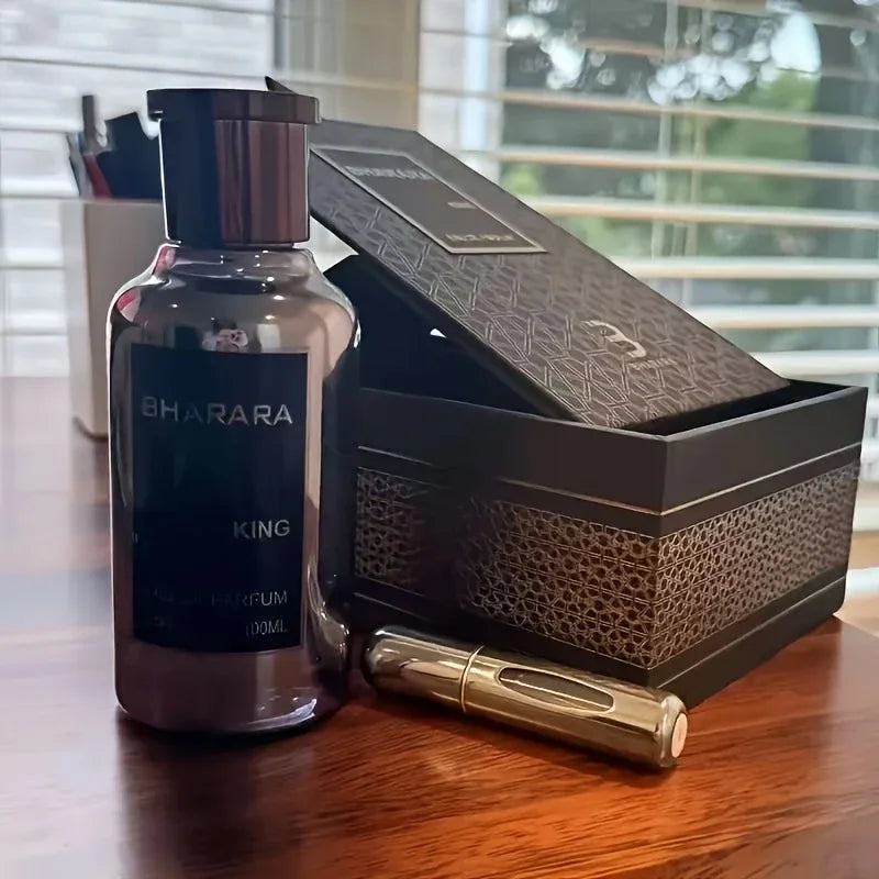 Bharara King Eau de Parfum 3.4oz/100ml Woody Spicy Fragrance for Men with Travel Spray TAVEN System LLC