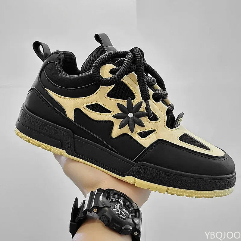Men Thick Sole Platform Sneakers Breathable Casual Sports Shoes TAVEN System LLC