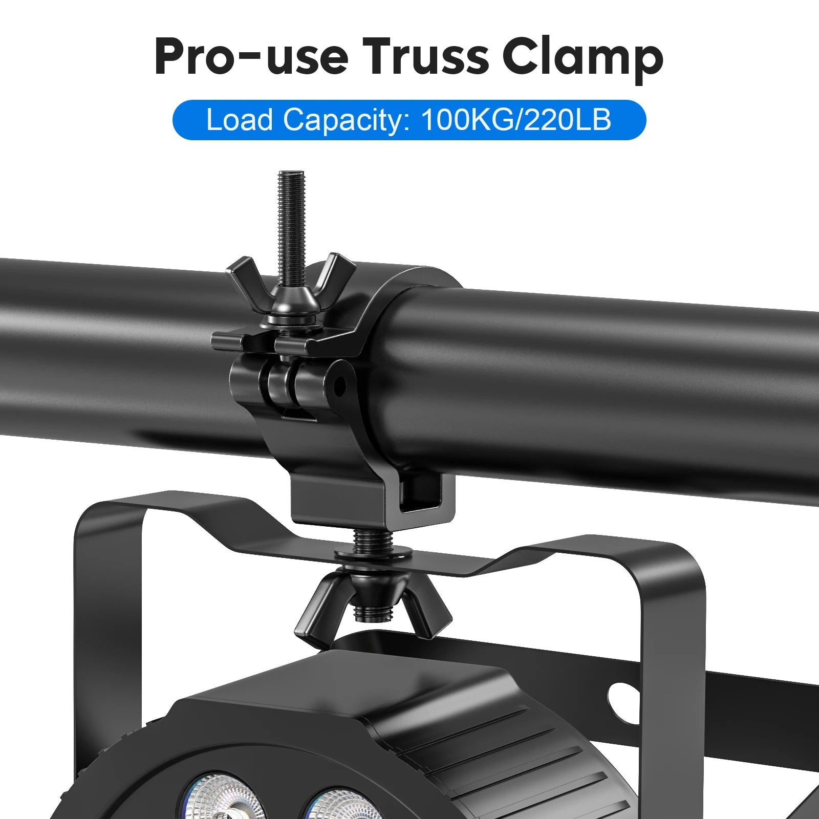 U'King 8Pcs Black Truss Clamps Heavy Duty Stage Lighting Hooks For Hanging DJ Lighting Par Lights Spot Lights TAVEN System LLC