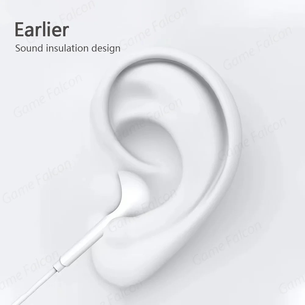 For Apple ios 15 14 13 Pro High-Fidelity Bluetooth Wired Headset Type-C 3.5mm Suitable TAVEN System LLC