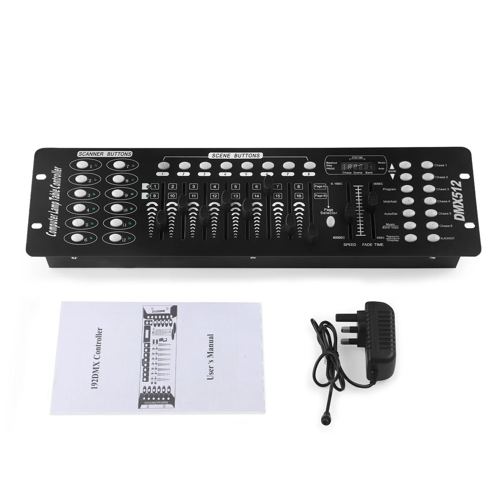 U`King DMX 512 Controller 192 Channel DMX Console Stage Light Console For Party DJ Disco Lights Show Night Club TAVEN System LLC