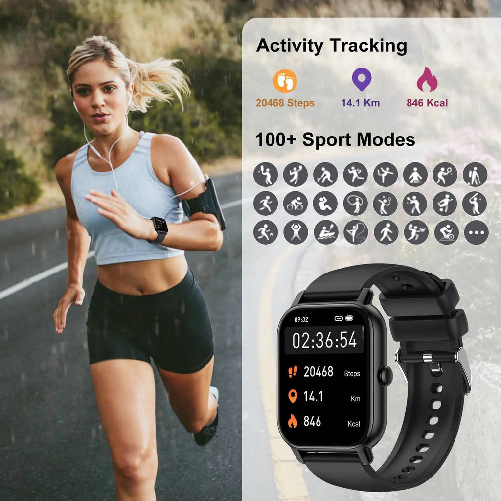 Jxrev Smart Watch, 1.85" Sports Watch for IP68 Waterproof, 110+ Sport Modes, Fitness Activity Tracker, Ultra Thin Watch. TAVEN System LLC