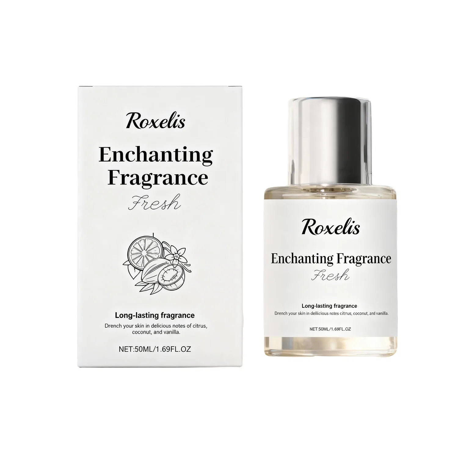 Roxelis Citrus Floral Happy Time Fragrance Natural Fresh Romantic Mild Elegant Portable Scent For Daily Outings