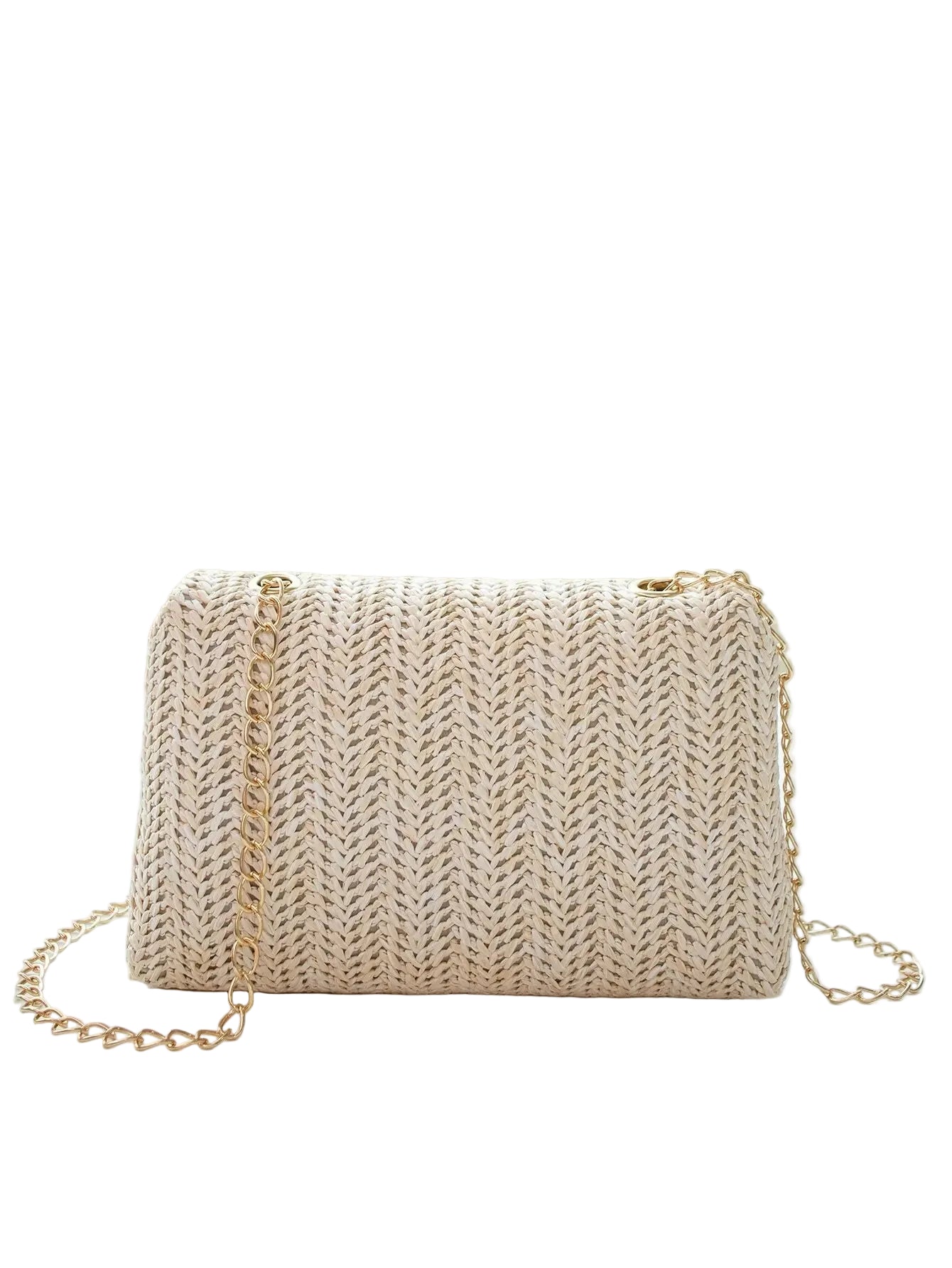 Mini Straw Look Flap Chain Crossbody Bag Women Phone Shoulder Purse TAVEN System LLC