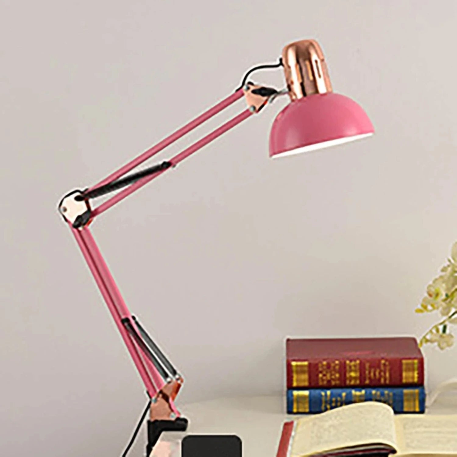 ED Studio Desk Lamp Vintage Portable Lamps With Clamp Book Reading Folding Writing Study Light Fixture  Nail Manicure Table TAVEN System LLC