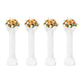 4 Pcs White Roman Pillars Set, 34.65" Height Plastic Columns, 110lbs Capacity, European Style Wedding & Party Decor TAVEN System LLC
