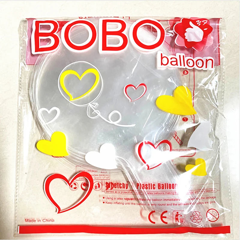 10pcs 8/10/12/16/18/20/24/inch Transparent Bobo Balloon Clear Bubble Balloon For Wedding Birthday Party Decoration Helium Ballon TAVEN System LLC