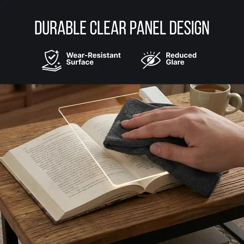 Book Light, Rechargeable Clear LED Flat Reading Lightwith Timer & Dimmable Brightness, Full Page Panel Lampfor Reading in Bed at Night, Funny Unique Gift forReaders Book Lovers, junko stickers TAVEN System LLC