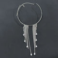 New tassel mask with exaggerated personality, rhinestone glasses chain, party accessories TAVEN System LLC