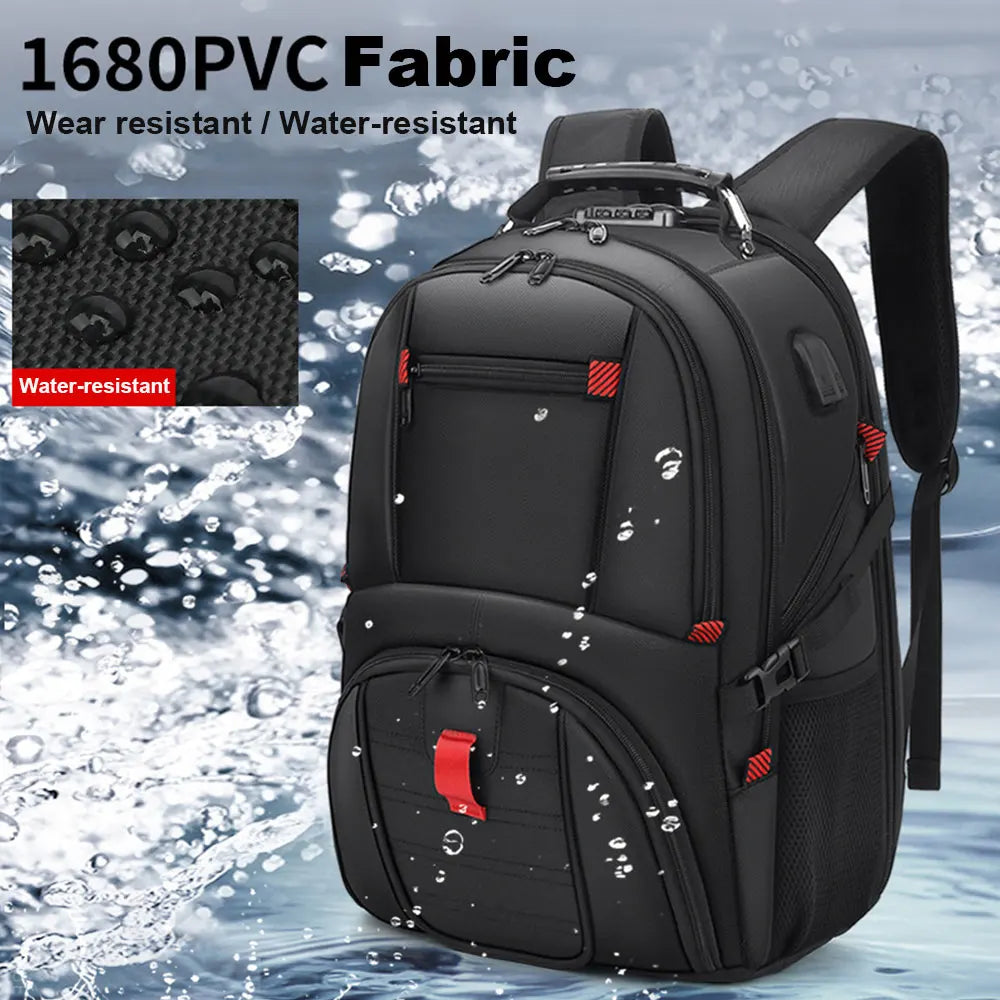 Large Capacity Travel Backpack 17.3" Laptop USB Business Bag TAVEN System LLC